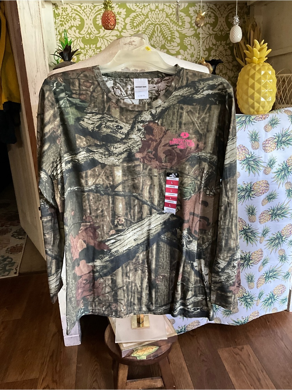 NWT ladies large LS  mossy oak tshirt
